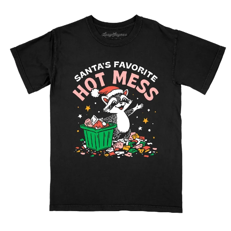 Santa's Favorite Hot Mess - Comfort Colors Tee