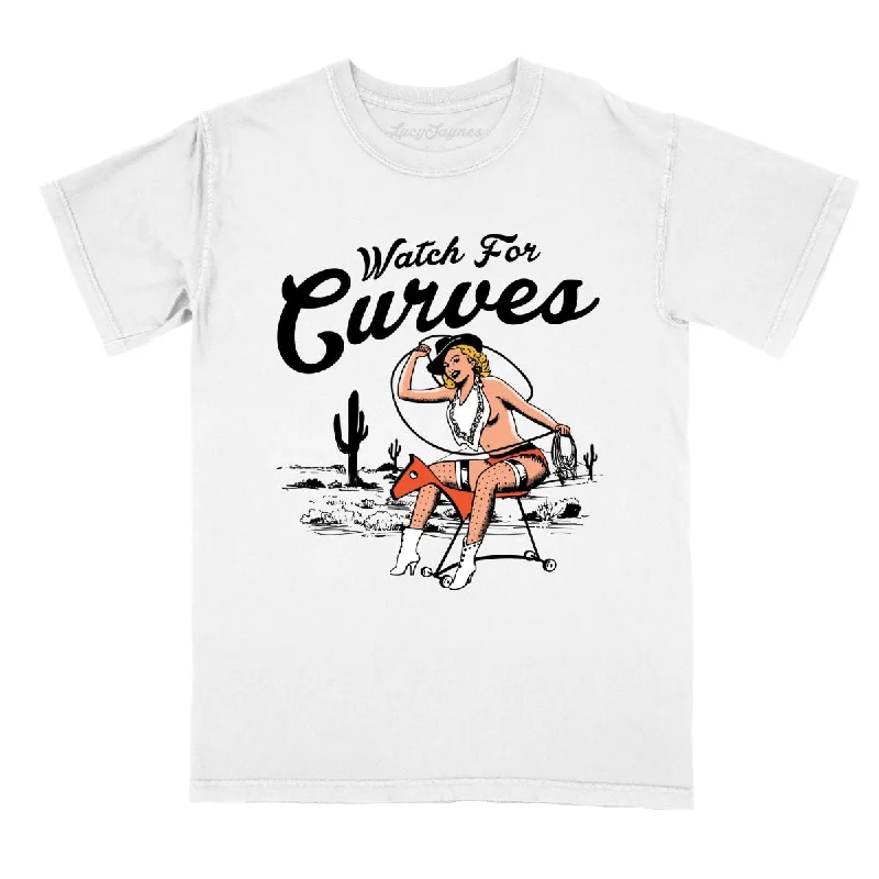 Watch For Curves Comfort Colors Tee