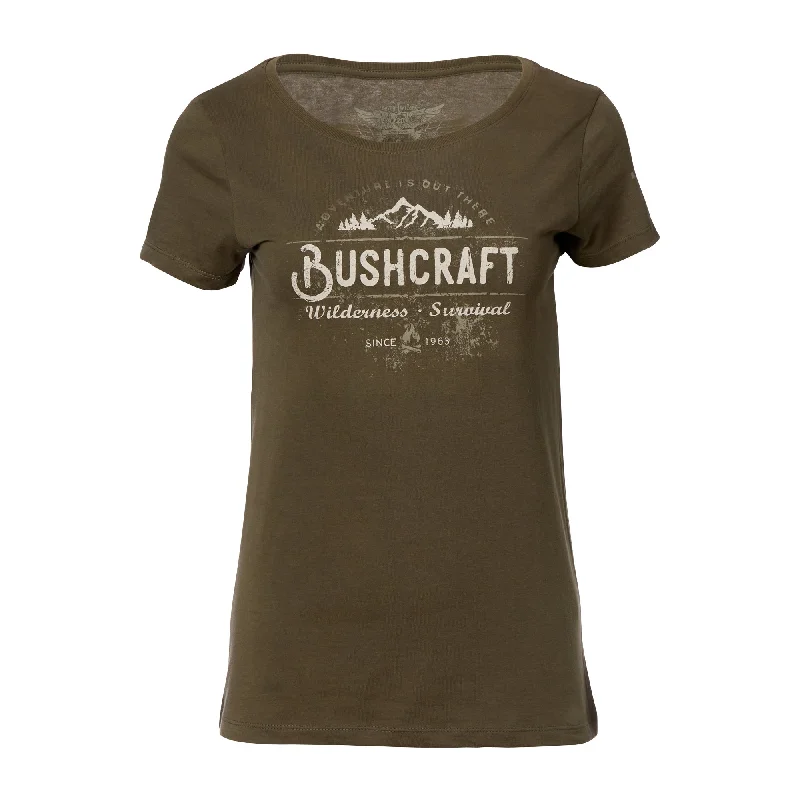 Bushcraft Wilderness Survival Army Women's T-shirt