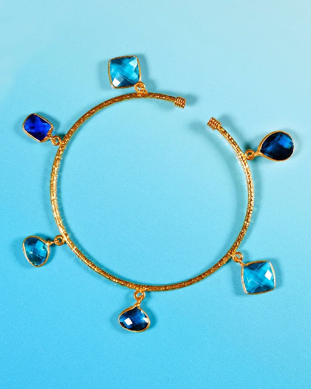 Ariadne Sea Blue Charm Bangle