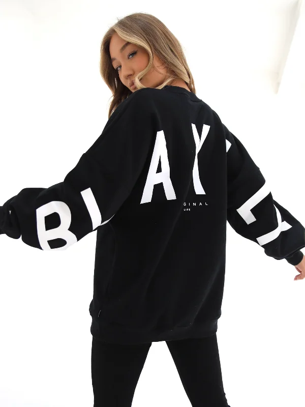 Isabel Oversized Sweater - Black