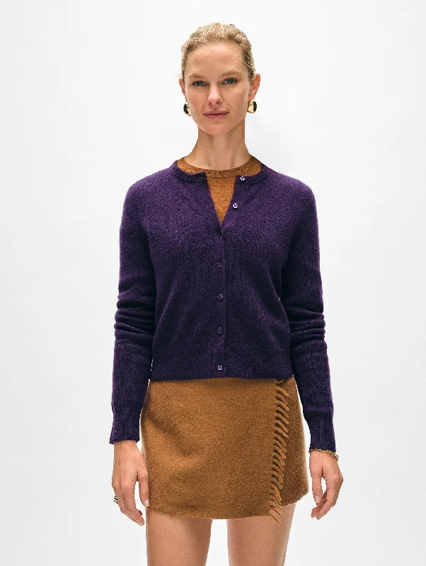 Cashmere Cardigan Violet