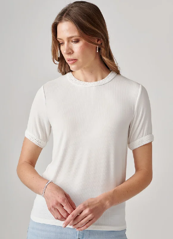 Crochet Trim T-Shirt