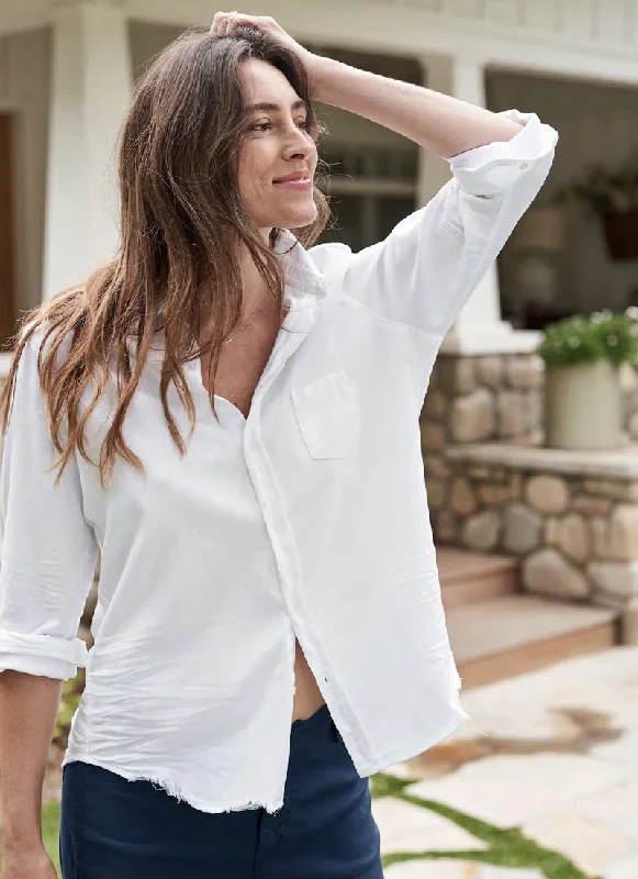 Eileen Famous White Denim Shirt