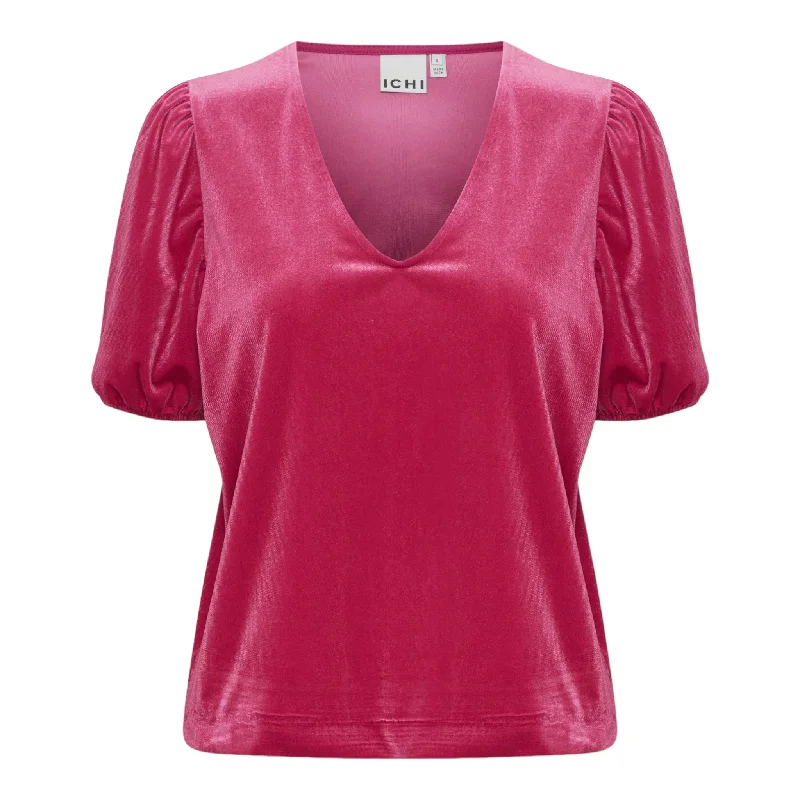 ICHI Lavanny Short Sleeve top Festival Pink