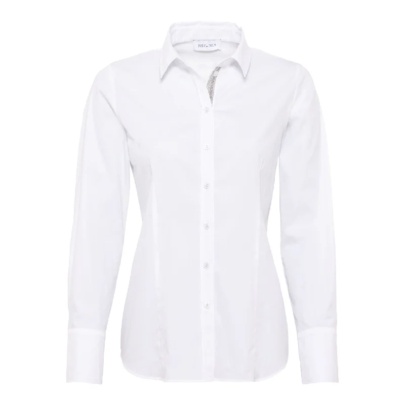 Just White Long Sleeve Shirt White