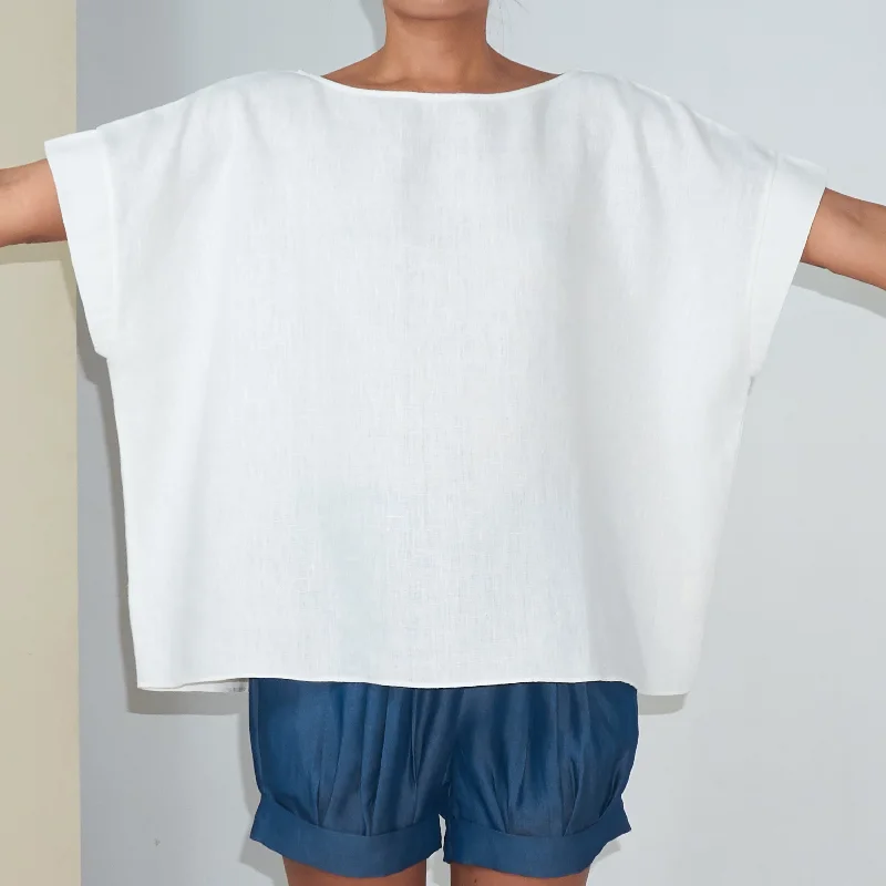 KALI TOP - Linen | Off White