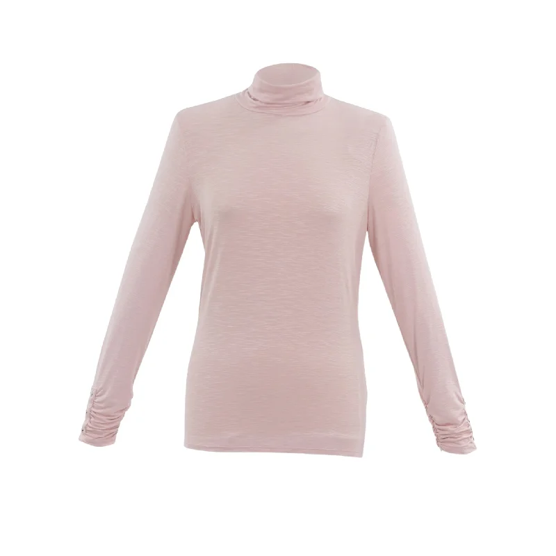 Marble High Neck Top Pale Pink