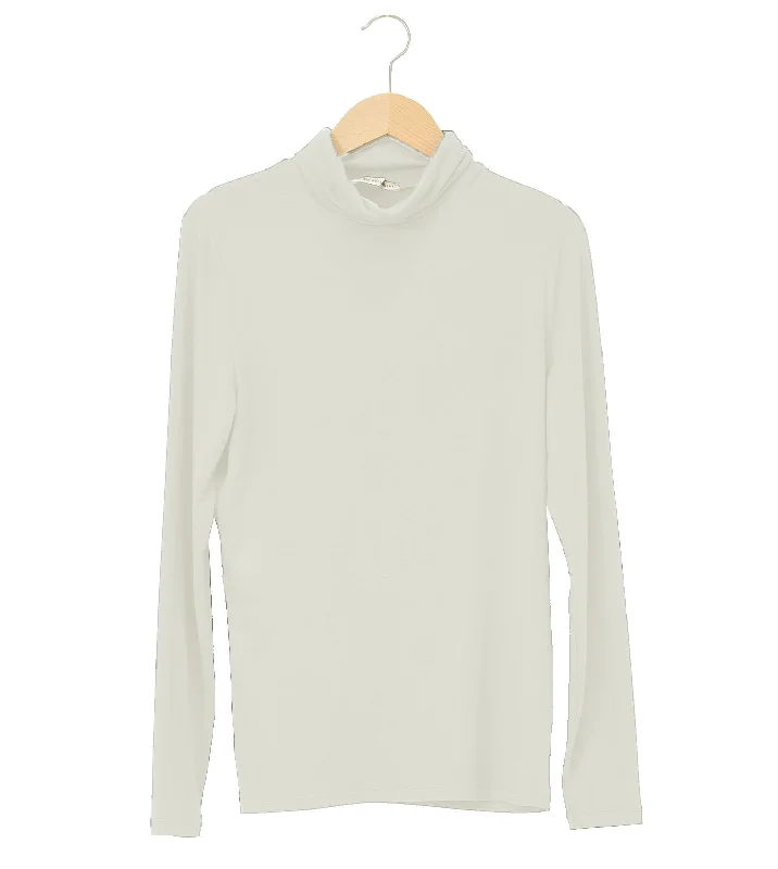 Maria Bellentani Dolcevita Roll Neck Top Latte