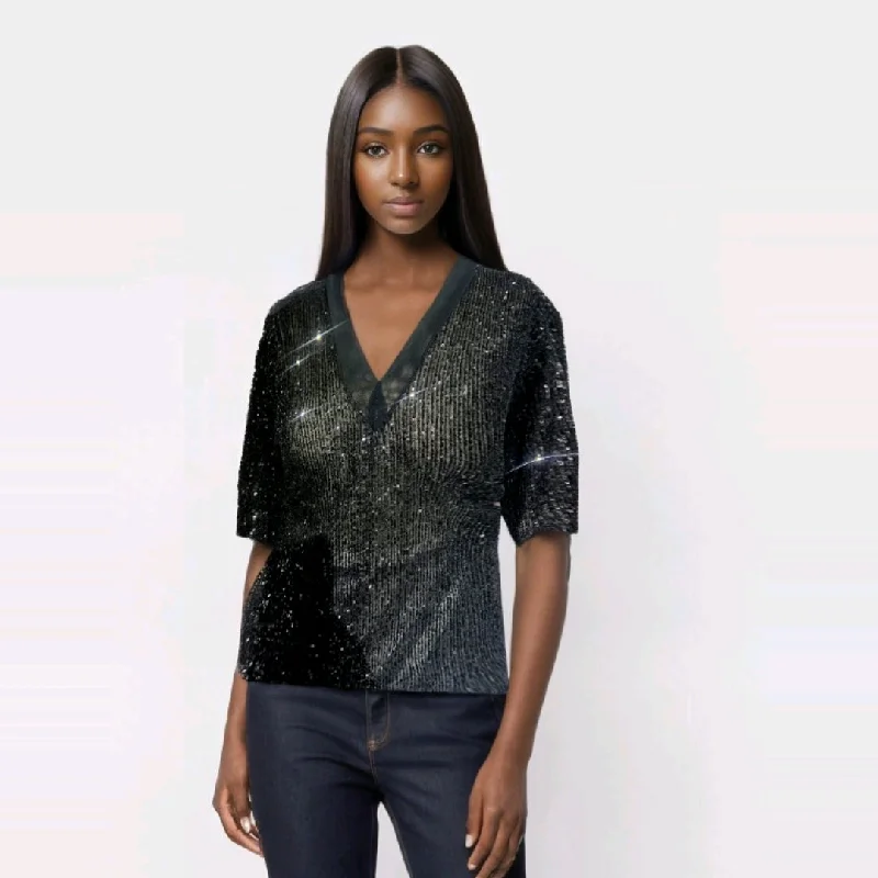 Nia Sequined Top