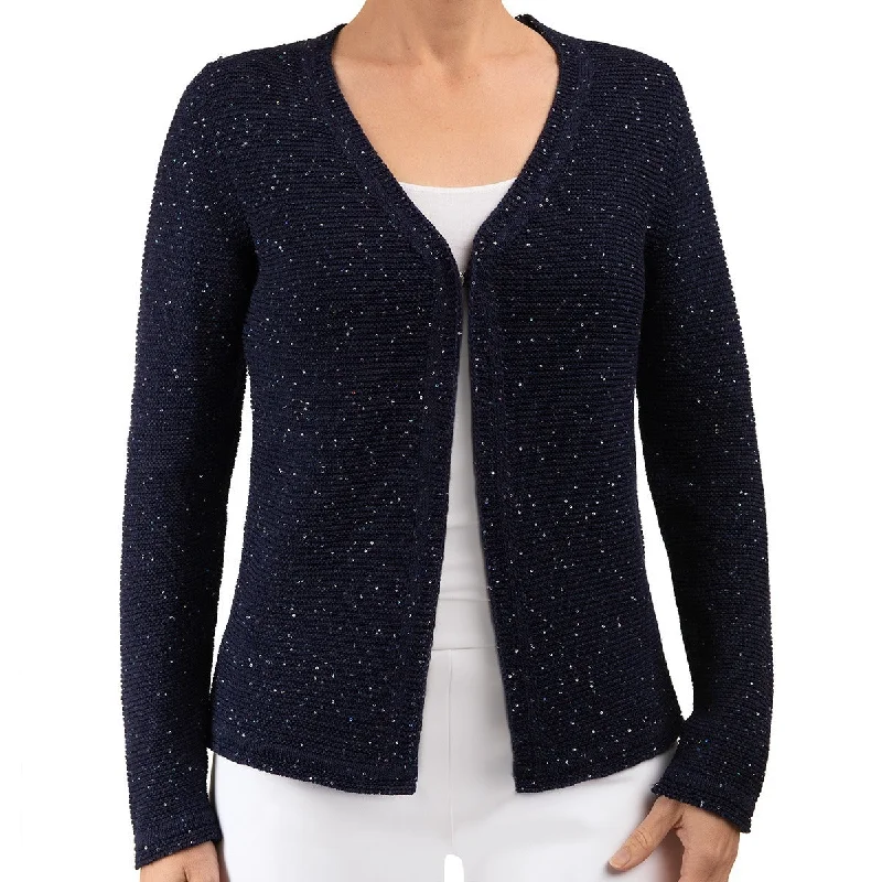 Pailletami Cardigan in Navy