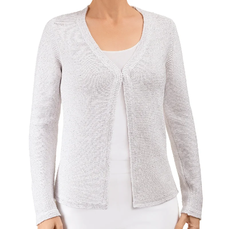 Pailletami Cardigan in White