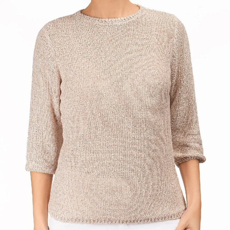 Pailletami Pullover in Beige