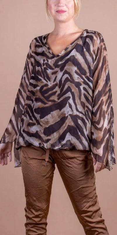 Parma Animal Print Blouse