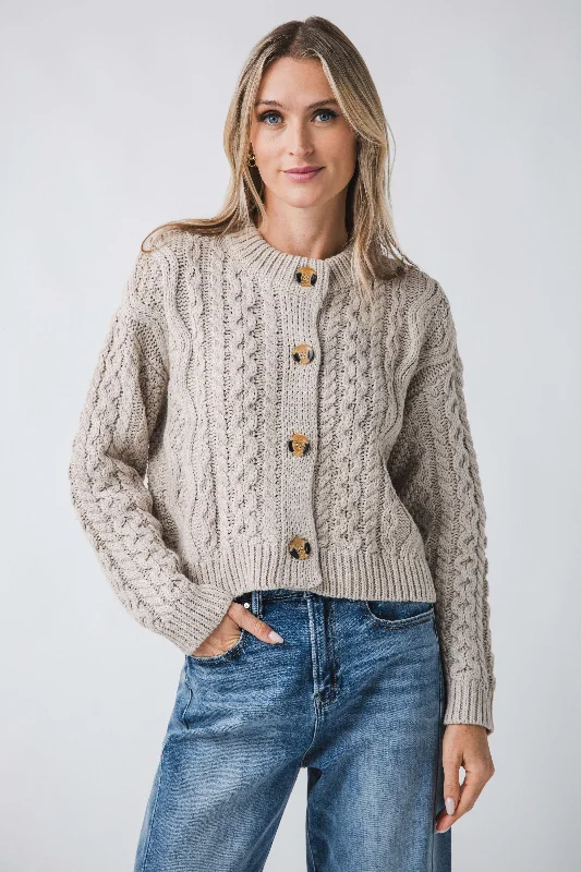 RD Style Ulrica Long Sleeve Crewneck Cardigan