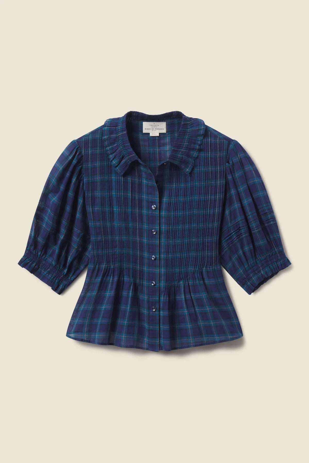 Trovata - Oceanside Plaid Jess Blouse